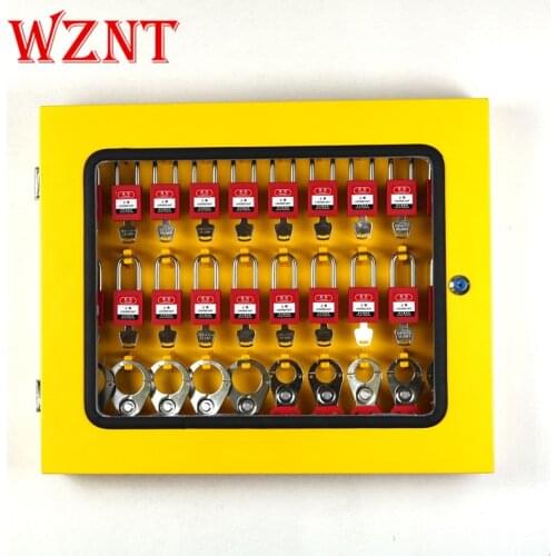 NT-X08 Big yellow lock box steel plate Safety Practical Lockout Management Station Durable Lockout Management station