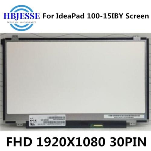 Original 15.6" For IdeaPad 100-15IBY Screen for Ideapad 100 100-15IBD Screen Display 80QQ Matrix Laptop LCD 30Pin 1920x1080