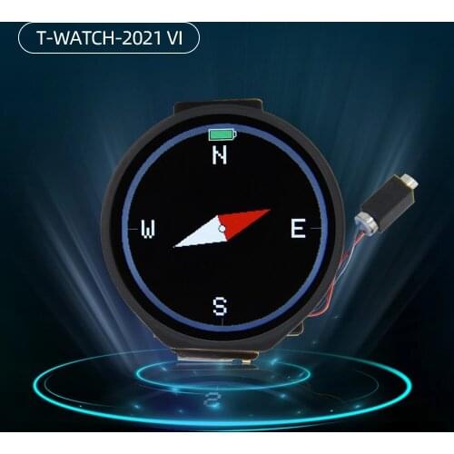 LILYGO® T-WATCH 2021 T-Micro32 Plus Programming Watch Capacitive Touch Screen ESP32 Psram Vibration Motor Support WiFi BLE