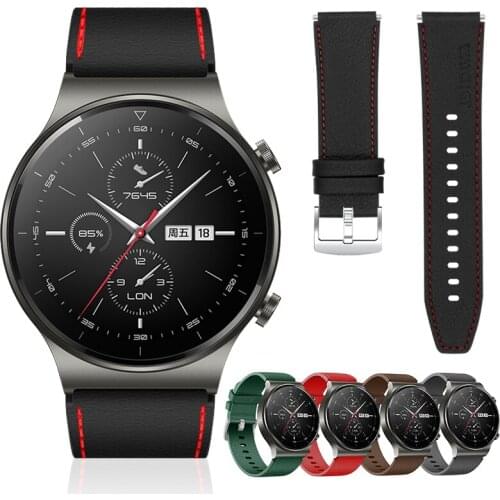 NEW Official Style Strap For HUAWEI WATCH GT 2 Pro Leather Band For HUAWEI GT2 Pro Watchband Business Soft Bracelet Correa