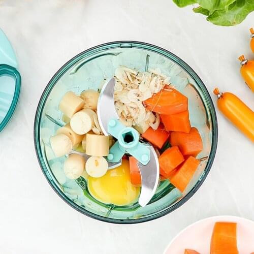 Manual Food Processor Chopper Blender Slicer Safe Free Durable Kitchen Household 95AC