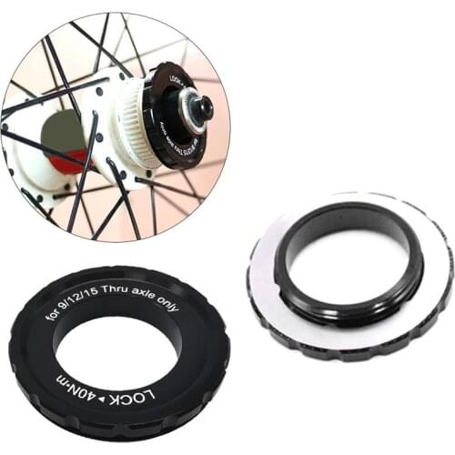 Bicycle Middle Lock Wheel Set Bike Center Lock Adapter Disc Brake Hub Cover Front Rear 12/15/20MM Barrel Shaft Wheel Set