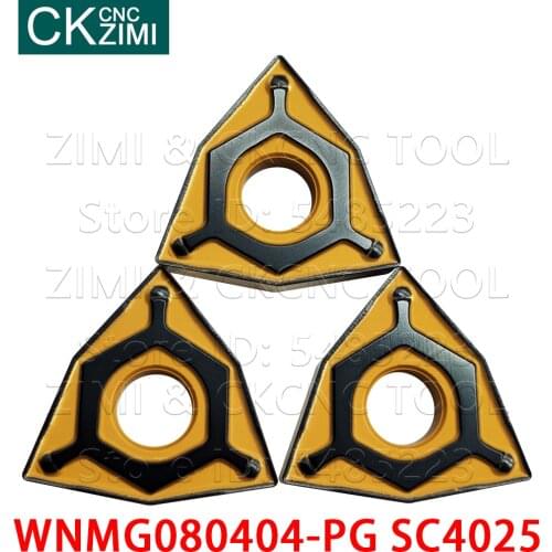 WNMG080404-PG SC4025 WNMG080408-PG SC4025 Carbide Inserts wood turning tools CNC metal lathe tools high quality WNMG for steel