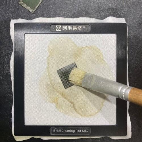 100pcs/lot Phone Screen Cleaning Cloth Dust-free Film White Wiping Cloth 10cm*10cm Chip cleaning pad Mobile phone repair tools