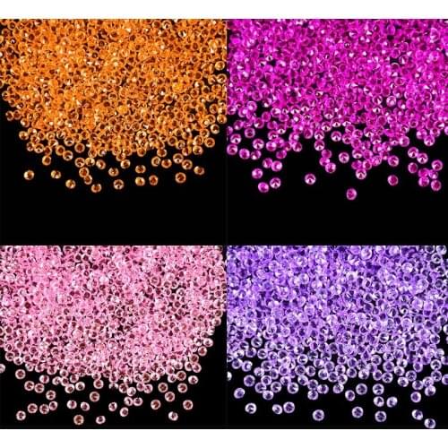 2000pcs/bag 4mm 15Colors Acrylic Crystals Scatter Table Diamond Confetti Wedding Bridal Shower Decoration Craft Diamond Confetti