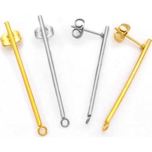 3pairs/lot 12.5x38 100% Stainless Steel Earring Finding Wholesale Factory Price DIY Jewelry Findings Top Quality Never Fade