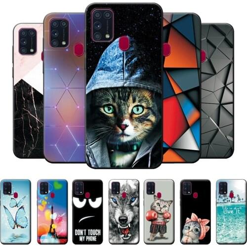 6.4" For Samsung M31 Prime Case Soft Silicone Back Cover Bags For Samsung M31 Prime Case Bumper For Samsung M31 Prime M 31 Prime