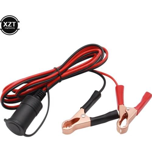 10A Car Battery Cigarette Lighter Adapter Car Battery Pump Alligator Cigarette Lighter Power Socket 3 Meters Cable 18AWG