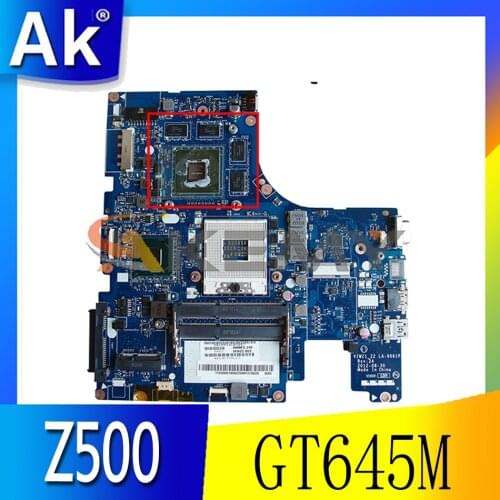 Akemy For Lenovo Z500 Laptop Motherboard VIWZ1 Z2 LA-9061P PGA989 HM77 GPU GT645M DDR3 100% Test Work