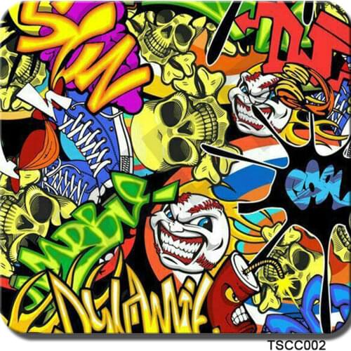 Free shipping TSAS002 width 50cm x 10m 5Sqm cartoon skull image hydrographic printed film water transfer film