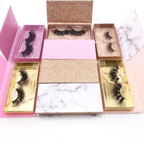 FDshine Wholesale New Style Magnetic Lash Box Empty Case For 8mm-27mm Mink Eyelashes