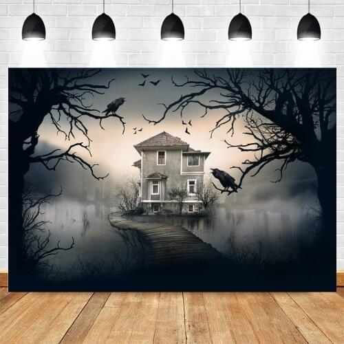 Yeele Halloween Backdrop Photocall Grunge Forest Castle Baby Portrait Photography Background Photo Studio Photographic Photozone