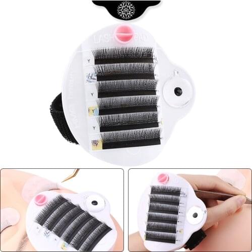 Hot Sale Eyelash Pad Glue Tray Ring Adhesive Stand Customize Makeup Eyelash Extension Lashes Accessories Pallet Palette Tools