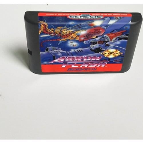 Arrow Flash- 16 Bit MD Game Card for Sega Megadrive Genesis Video Game Console Cartridge