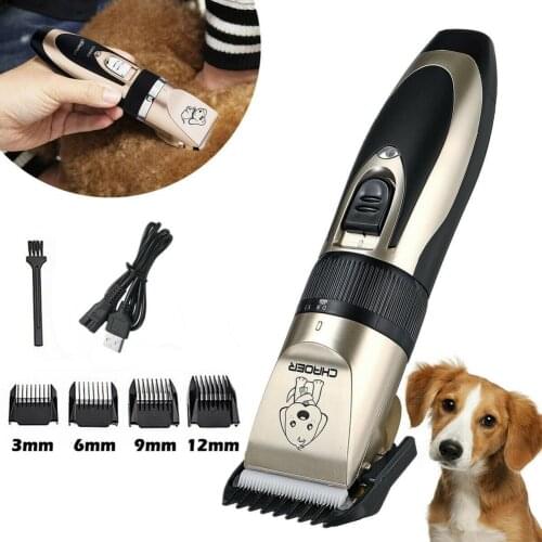LHUANG 2020 New Cat Dog Hair Trimmer Electrical Pet Clipper Remover Cutter Grooming Tool Rechargeable Low-noise Pets Haircut