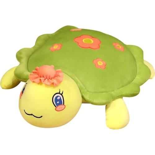 Hot 40/60/80CM Kawaii Baby Sea Tortoise Plush Toys Doll Cute Stuffed Turtle Pillow Cushion Bed Room Decor Girls Children Gift