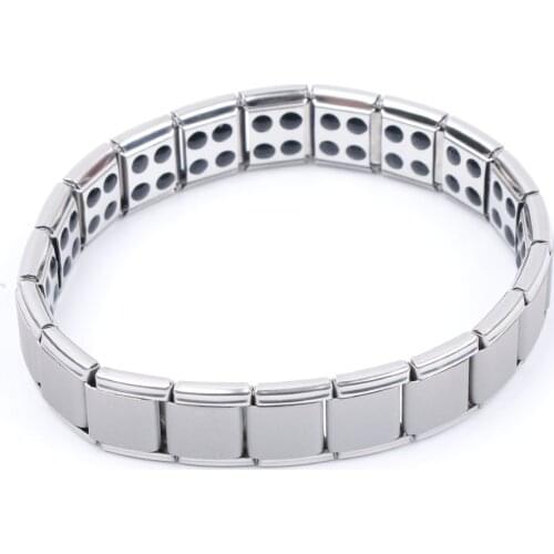 Magnetic Bracelet Men Healing Health Germanium Stretch Bracelet Jewelry Best Gift Stainless Steel Health Care Hand Chain Magnet
