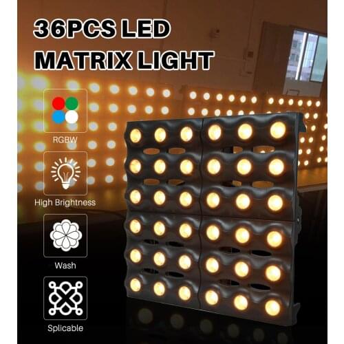 2pcs/lot Matrix Light 36x3W RGBW 4in Effect Dj Light Stage Lighting LED Par Can for Sale Professional Stage Equipment