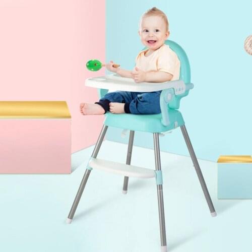 Multifunctional Foldable Non-slip Dining Chair Portable Kids High Chair Plastic Safety Baby Chair