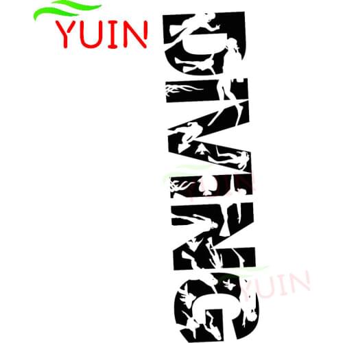 Fashion Car Sticker Diving Club Signboard Cars Decal Fashionable Body Window Decoration PVC Waterproof Sunscreen Stickers