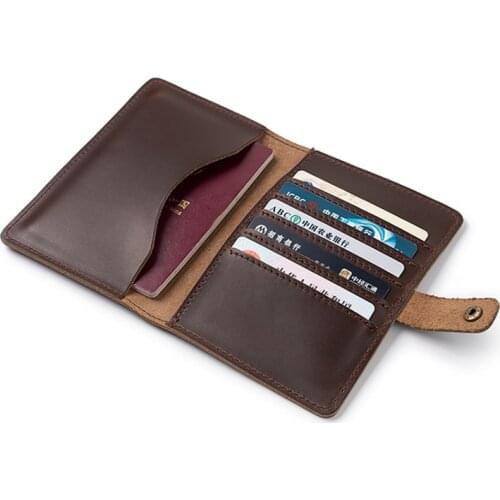 Handmade Genuine Leather Personalised Passport Cover Men Uk India Customised Cover for Passport