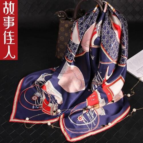 Mulberry silk scarf, the spring and autumn period and the type of silk shawl big square scarves joker high-end gift box