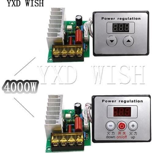 LED Dimmer Switch 220V Voltage Regulator 4000W Digital Speed Controller SCR Rectifier Thermostat For LED Lamp LED Strip Light