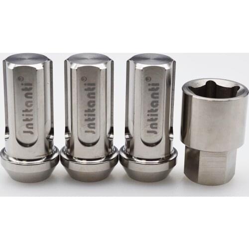 Titanium anti-theft nut M14*1.5*35/45 closed-end