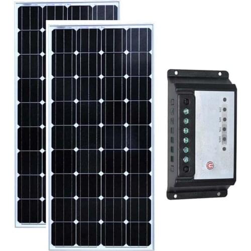 Outdoor Solar Panel 150w 300w 18v Solar Battery Charger 12v Solar Charge Controller 12v/24v 20A Car Carvan Camping RV Motorhome