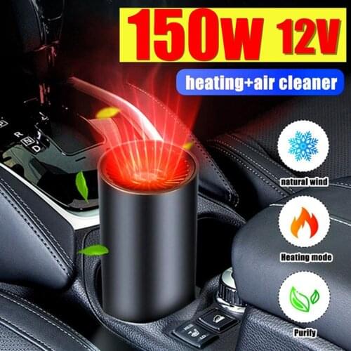 High-Power 2 IN 1 Portable Fast Heating Car Heater 12V Demister Vehicle Heater Fan for Windshield Car Air Heater Car Cup Heater