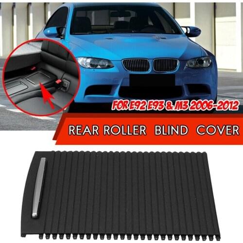 Rear Center Console Tray Roller Blind Cup Holder Cover for -BMW E92 E93 & M3 2006-2012