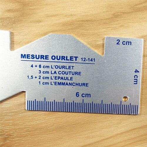 1pcs Sewing Ruler multilateral aluminum metal patchwork garment tailor template design ruler DIY Student Sewing Handicraft tools