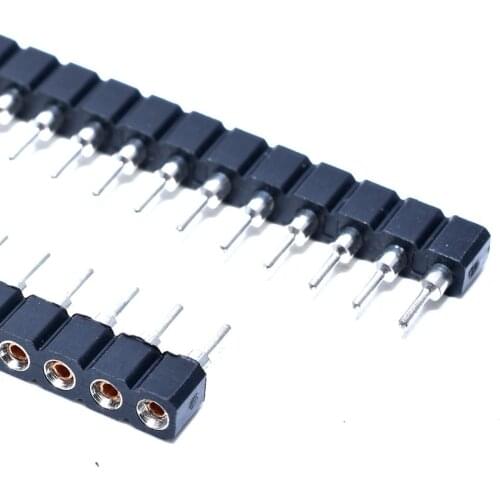 10PCS 2.54MM pitch 1X40 PIN Single row Round Female pin Header Connector