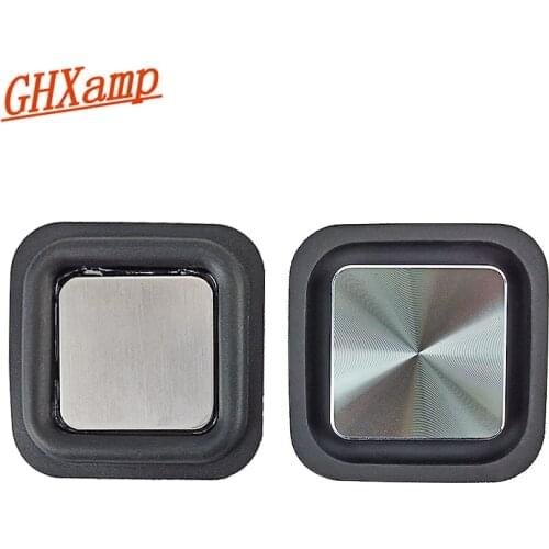 50mm*50mm Speaker Square Bass Vibration Diaphragm Woofer Passive Radiator Rubber Vibrating Plate Enhanced Bass Low Frequency 2pc
