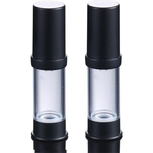 5ML black airless bottle vacuum pump lotion emulsion serum sample eye essence hyaluronic toner skin care packing