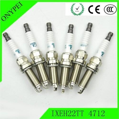 6 Pcs) IXEH22TT 4712 Dual Iridium Power Spark Plug For Nissan 350Z Z33 Murano Z51 Stagea M35 IXEH22TT-4712 IXEH22TT4712