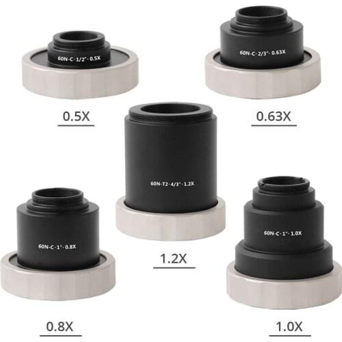 0.5X 0.63X 0.8X C Mount Microscope Camera Adapter for Zeiss Axio Series Microscope 1X 1.2X Eyepiece Adaptor