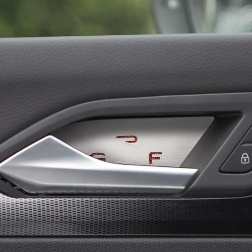 For Volkswagen GOLF MK8 High-quality Stainless Nterior Accessories Car Inner Door Handle Bowl Sequins Decorative