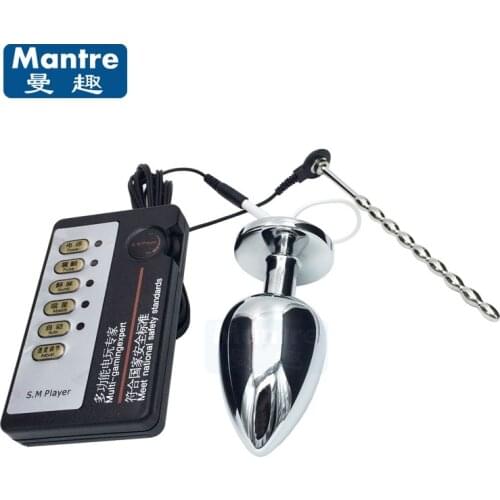 Electric Shock Fetish Adult Games Slave Restraint Bondage Kits Urethral Dilatator Anal Butt Vaginal Plug Sex Toys For Couples