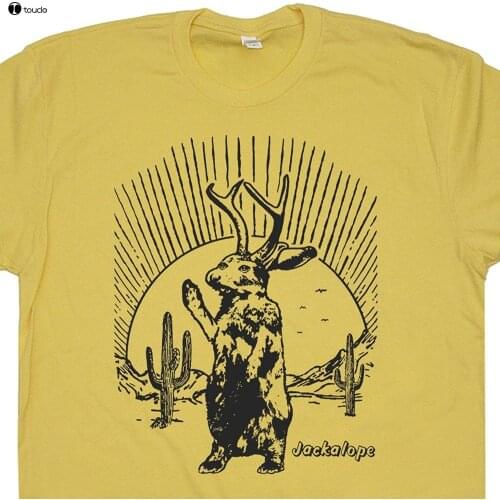 T Shirt Short Sleeve Jackalope T Shirt Funny Mythical Creature Roswell New Mexico Neil Area Young Cryptozoology Shirtmandude