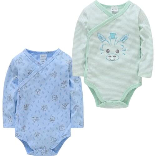 Infant Clothing Baby Boys Bodysuit Newborn Girls Jumpsuits 2 3 4PCS Long Sleeve Cartoon 100%cotton 0-12 Months Baby Clothes Ropa