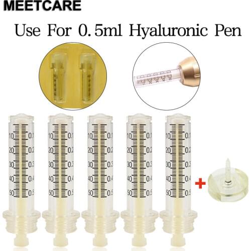 0.5ML Ampoule Head Medicine Syringe Needles for Hyaluronic Pen Hyaluronic Gun Peptide Therapy Atomizer Anti Wrinkle Anti Aging