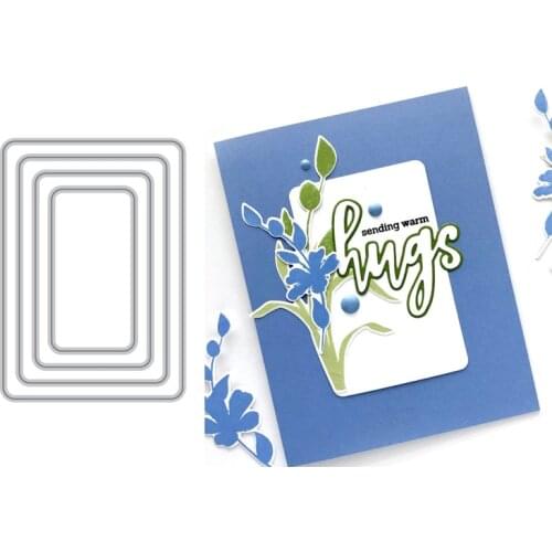 Simple Rounded Rectangle Metal Cutting Dies For New DIY Scrapbooking Album New Craft Embossing Cards 2020