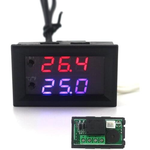 Mini Digital Intelligent Thermostat DC 12V 10A Adjustable Temperature Controller Regulator -50-110C Termostat