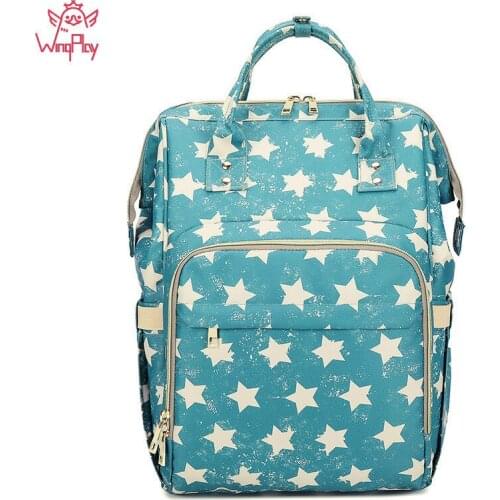Fashion Maternity Bags Waterproof Baby Mummy Diaper Bags Printed Nappy Bag Mom Backpack For Stroller Nursing Bags #Y