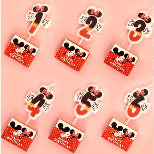 Wholesale Candle No Label Creative Cartoon Animal Numbers Baby Children Anniversary Birthday Party Shiny Cake Dessert Insertion