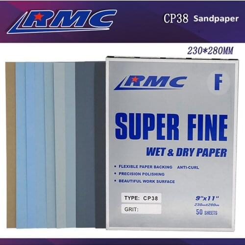 9"x11" RMC CP38 Super Fine Wet Dry SandPaper Grit 400-7000 Waterproof Abrasive Sandpaper Polished Paint / Metal