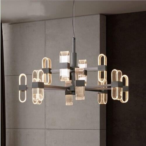 Nordic led iron chandelier hanglamp monkey lamp chandelier pendant lamp commercial lighting bedroom dining room living room