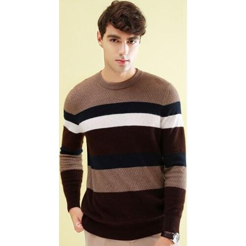 ZHILI 2018 New Autumn Winter Crew Neck Pullover Cashmere Sweater