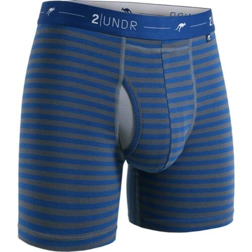 New! 2UNDR Mens Joey Pouch DAY SHIFT - 6" BOXER Bamboo Cotton Blend ~ NO BOX